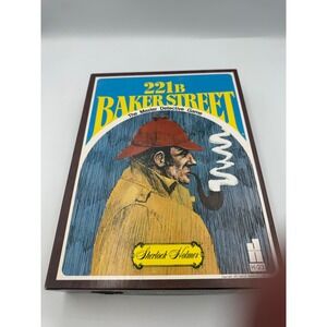 Vintage 1977 221B Baker Street The Master Detective Sherlock Holmes Game H-23